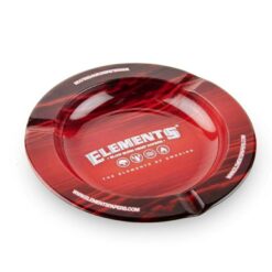 ELEMENTS RED Metal Ashtray