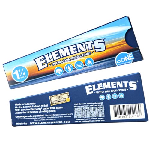 ELEMENTS Ultra Thin Rice Cones 1 1/4 Size – 6 Pack