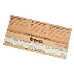 G ROLLZ Brown Unbleached Rolling Papers - Slim Size
