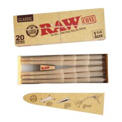 RAW Cones Classic 1 1/4 Size – 20 pack
