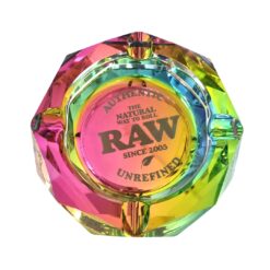RAW Glass Ashtray - Rainbow