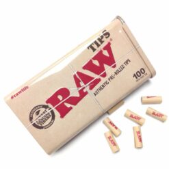 RAW Pre-Rolled Tips in Metal Case (100pc)