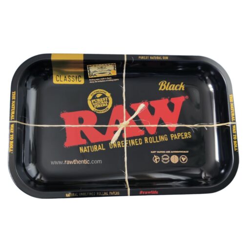 RAW Rolling Tray - Black (Medium)