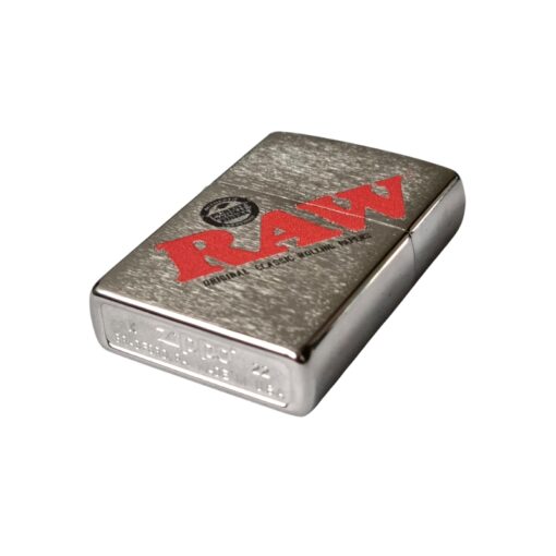 RAW x Zippo Petrol Lighter - Brushed Silver