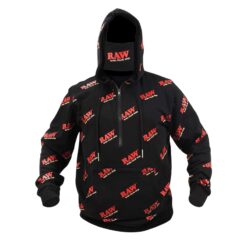 RP x RAW RAWLER Zipper Hoodie - Red on Black