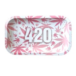 V-SYNDICATE Rolling Tray - 420 Pink (Medium)