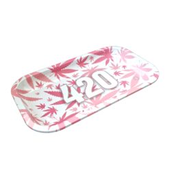 V-SYNDICATE Rolling Tray - 420 Pink (Medium)