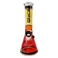 GRACE GLASS Baby Red Beaker Bong
