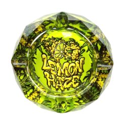 BEST BUDS Crystal Glass Ashtray - Lemon Haze