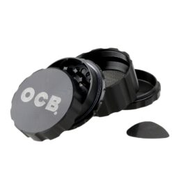 OCB Aluminium Grinder 50mm (4-Piece) - Black
