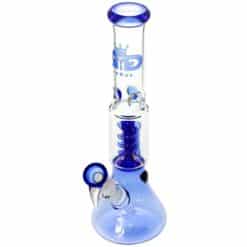 GRACE GLASS 'Small Boy' Spiral Bong - Blue