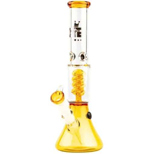 GRACE GLASS 'Small Boy' Spiral Bong - Yellow