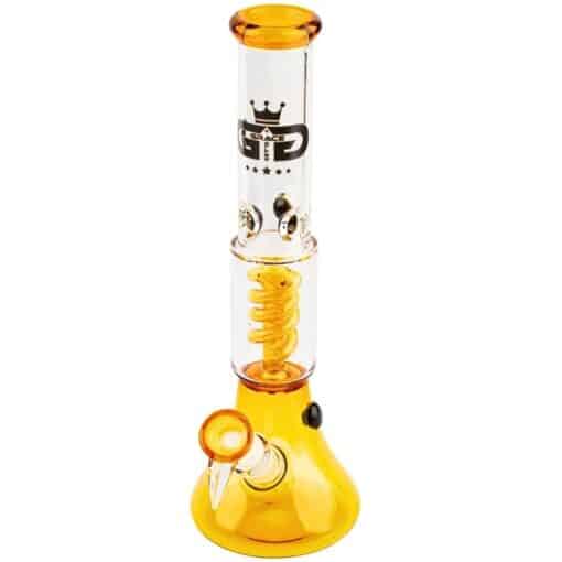 GRACE GLASS 'Small Boy' Spiral Bong - Yellow