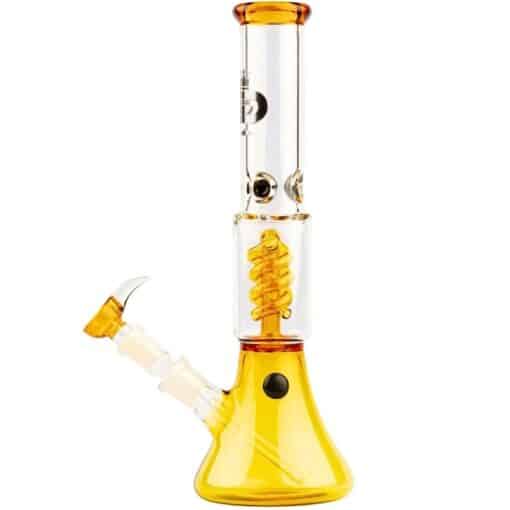 GRACE GLASS 'Small Boy' Spiral Bong - Yellow