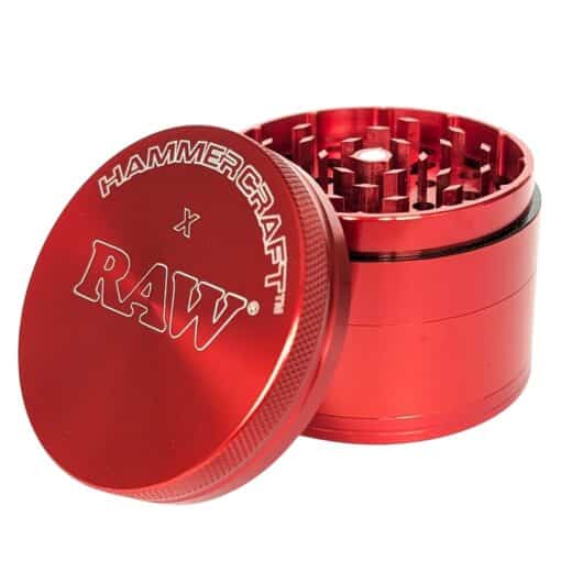 RAW x HAMMERCRAFT Grinder 63mm – Red (Large)