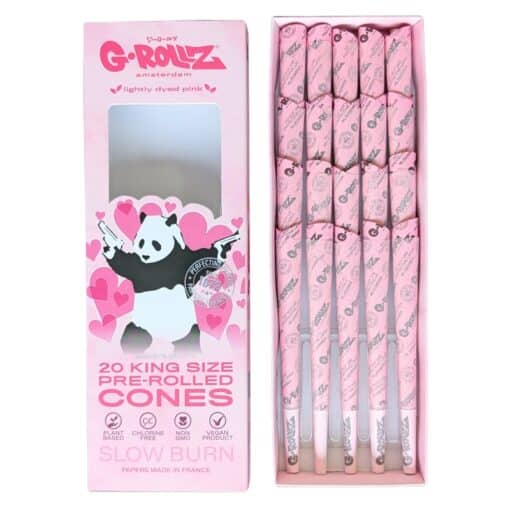 G ROLLZ Pink King Size Cones - 20 pack