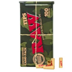 RAW Pre-rolled Tips Camo Case - 100 (Limited Edition)