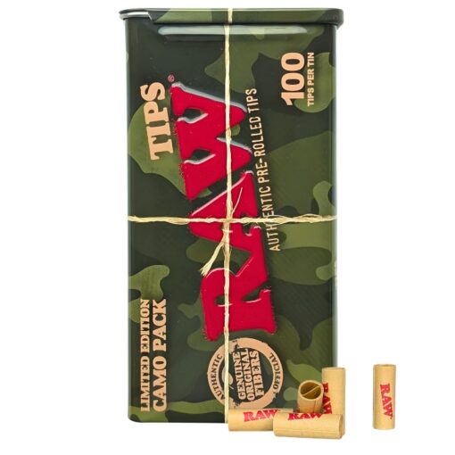 RAW Pre-rolled Tips Camo Case - 100 (Limited Edition)