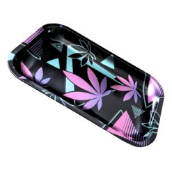 FIRE-FLOW Rolling Tray - Neon Leaves (Medium)