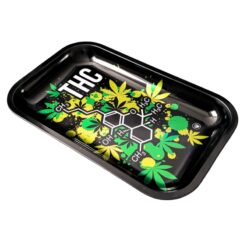 FIRE-FLOW Rolling Tray - THC Molecule (Medium)