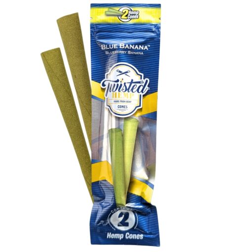 TWISTED Hemp Cones - Blue Banana